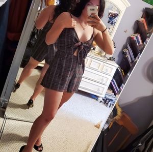 Hungarian Plaid Romper